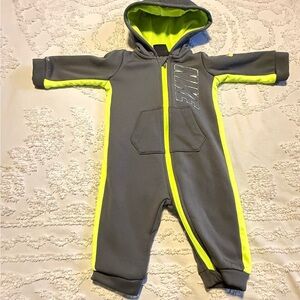 Nike Kids Footie in Gray and Neon Yellow